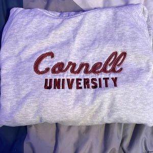 Cornell university hoodie medium red and white
